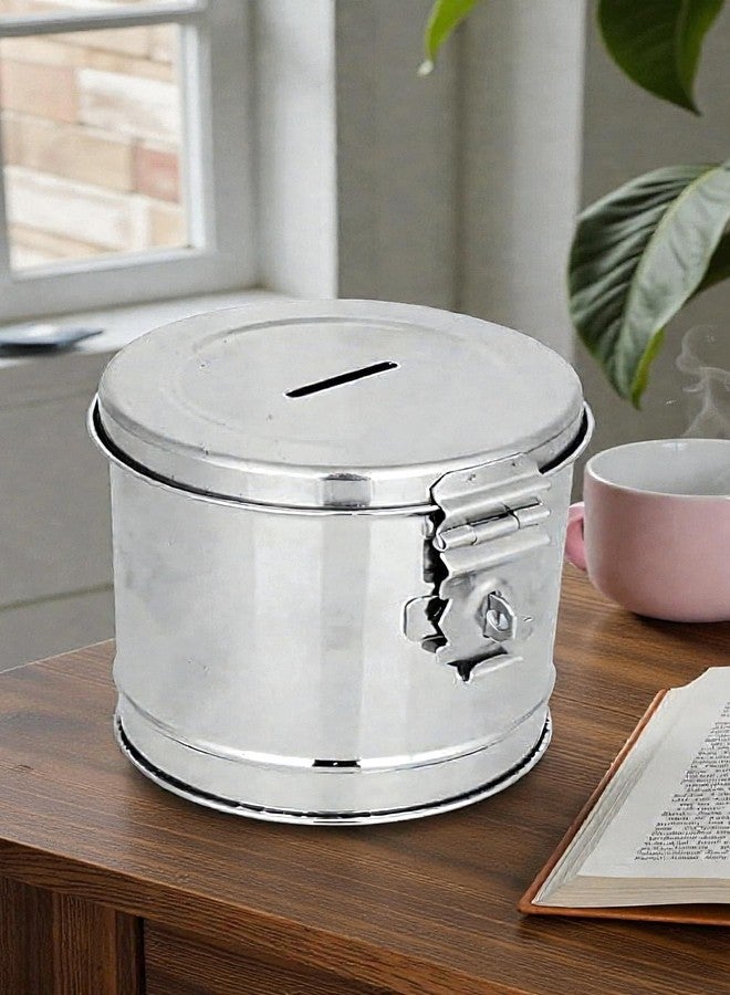 Standify® 1000ML Med Money Bank_A Stainless Steel Money Box Heavy Duty Bachat Gulak for Kids & Adults Unbreakable Piggy Bank. - Image 4